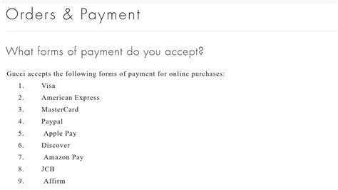 does gucci accept discover card|gucci pay my bill online.